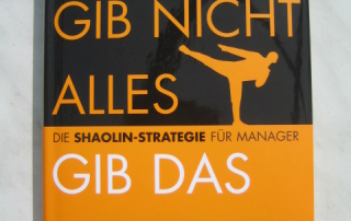 Gib nicht alles, gib das Richtige